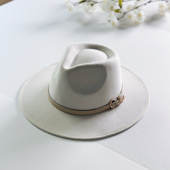 Nordstrom Wool Mix Hat One Size Beige Belt - Picture 1 of 8